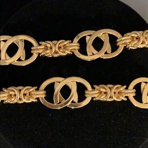 NEW 25” ITALIAN 18kt Yellow Gold over Bronze Chain